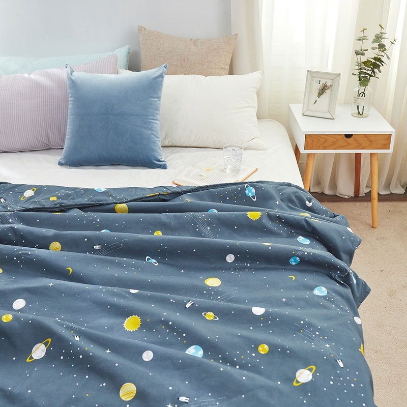凉被 / 150x180cm / 舒柔棉 / 小小星球 - 被子/毛毯 - 其他材质 蓝色