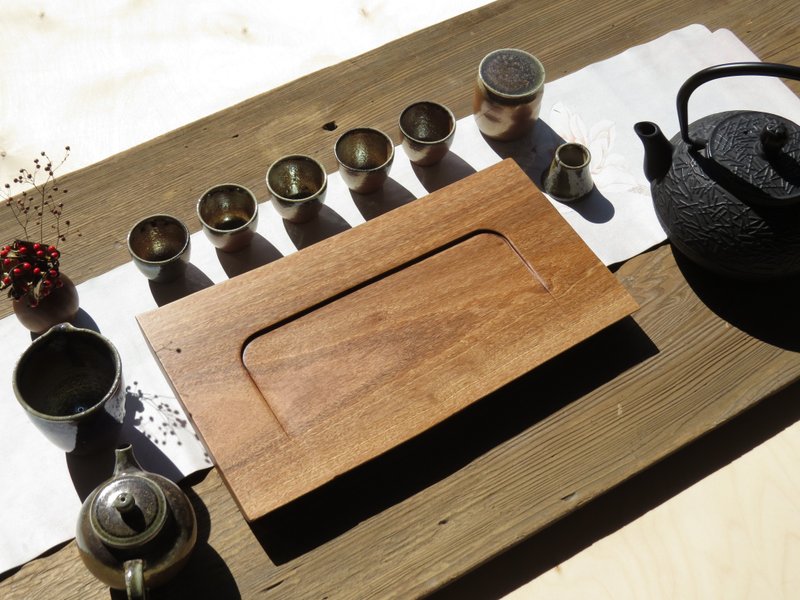 HO MOOD 解构系列—手作 原木茶盘 - 杯垫 - 木头 咖啡色