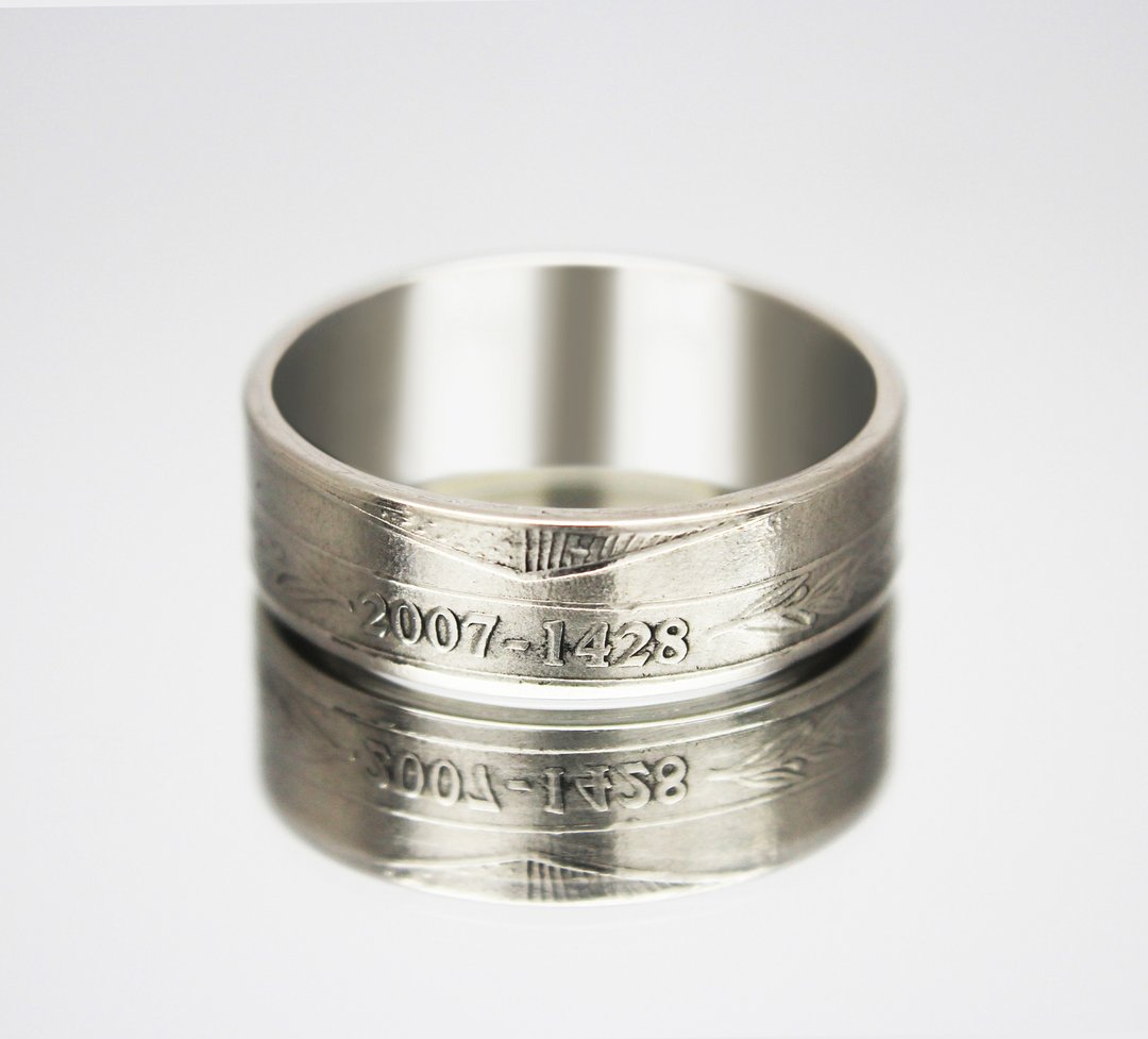 Tunisia Coin ring 1/2 dinar 2007 coin rings for men coin rings for women - 戒指 - 其他金属 