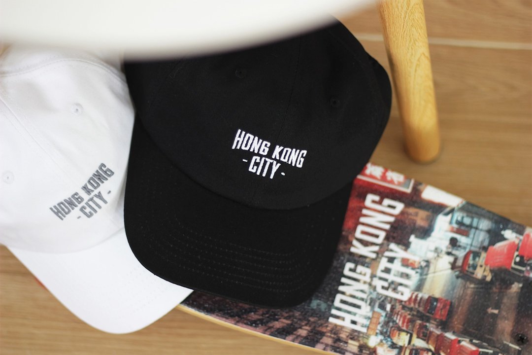 香港品牌 Hong Kong City 棒球帽 Dad Caps 老帽 - 帽子 - 棉 黑色