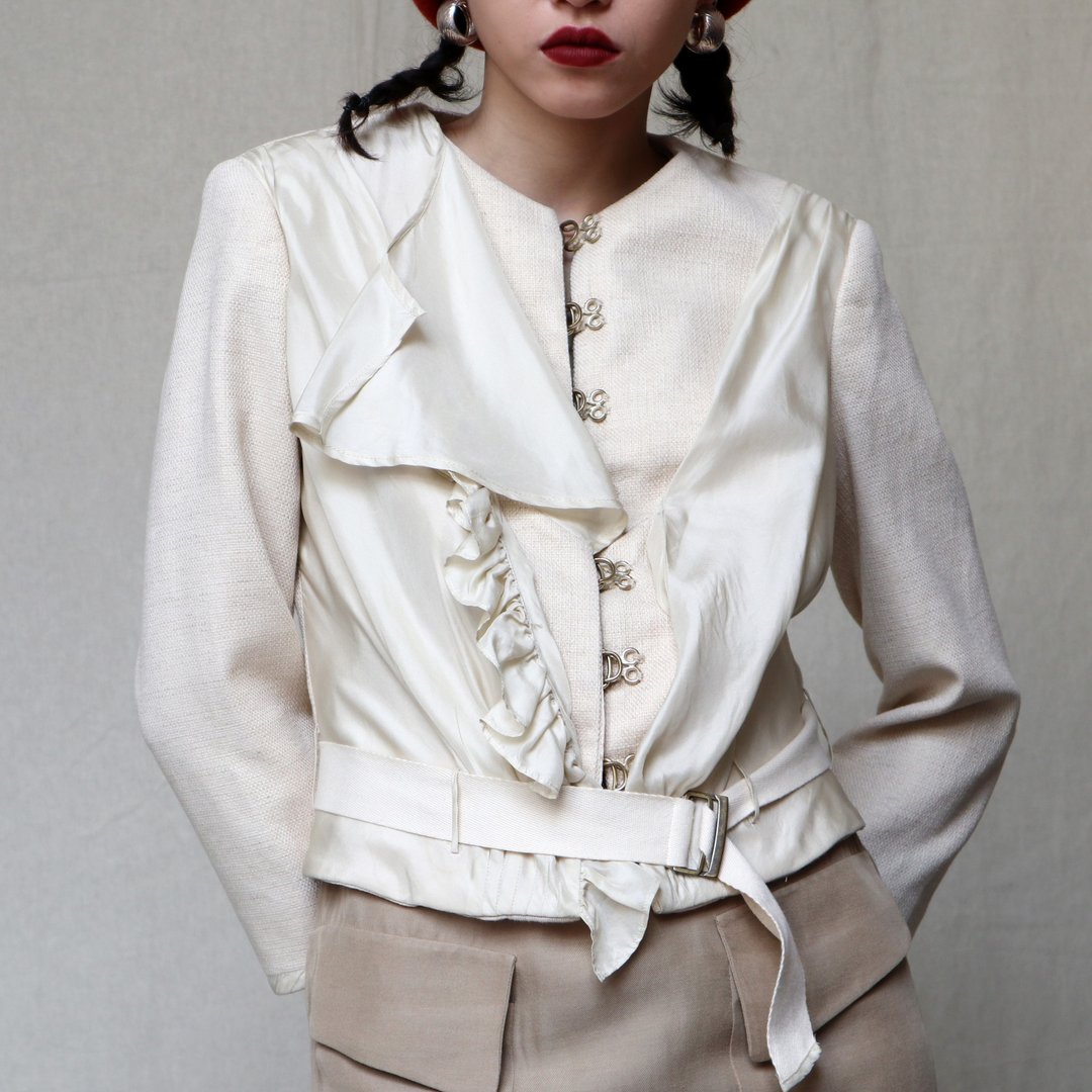南瓜Vintage。3.1 Phillip Lim 美国制 麻质 特殊 钩扣 系带 外套 - 女装休闲/机能外套 - 棉 