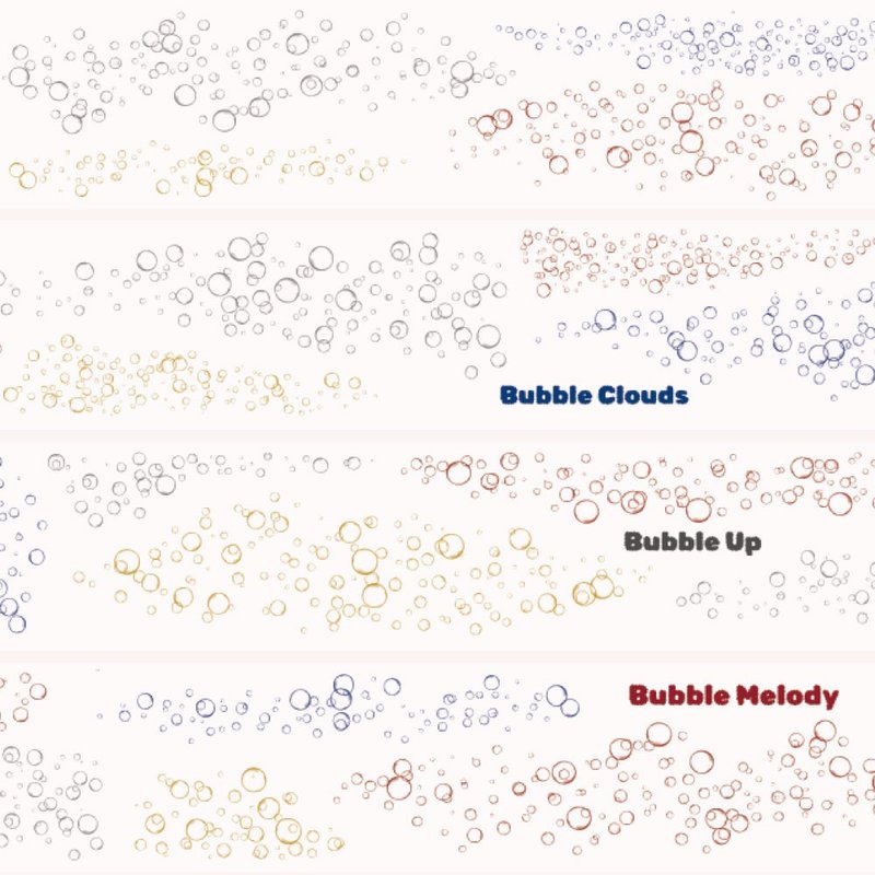 Tiny Bubbles 雾面 PET 和纸胶带 2M - 纸胶带 - 其他材质 