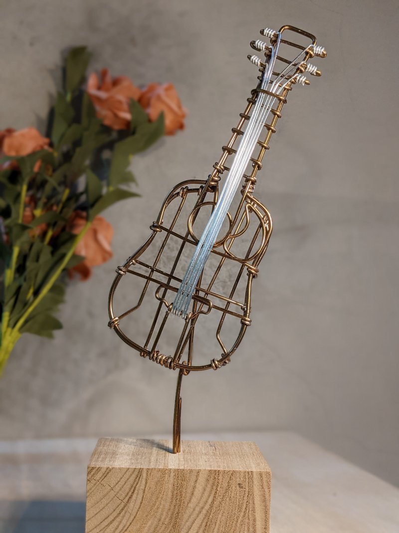 Wire lover 台湾手作铝线职人中型摆饰木吉他Guitar、定制 - 摆饰 - 铝合金 