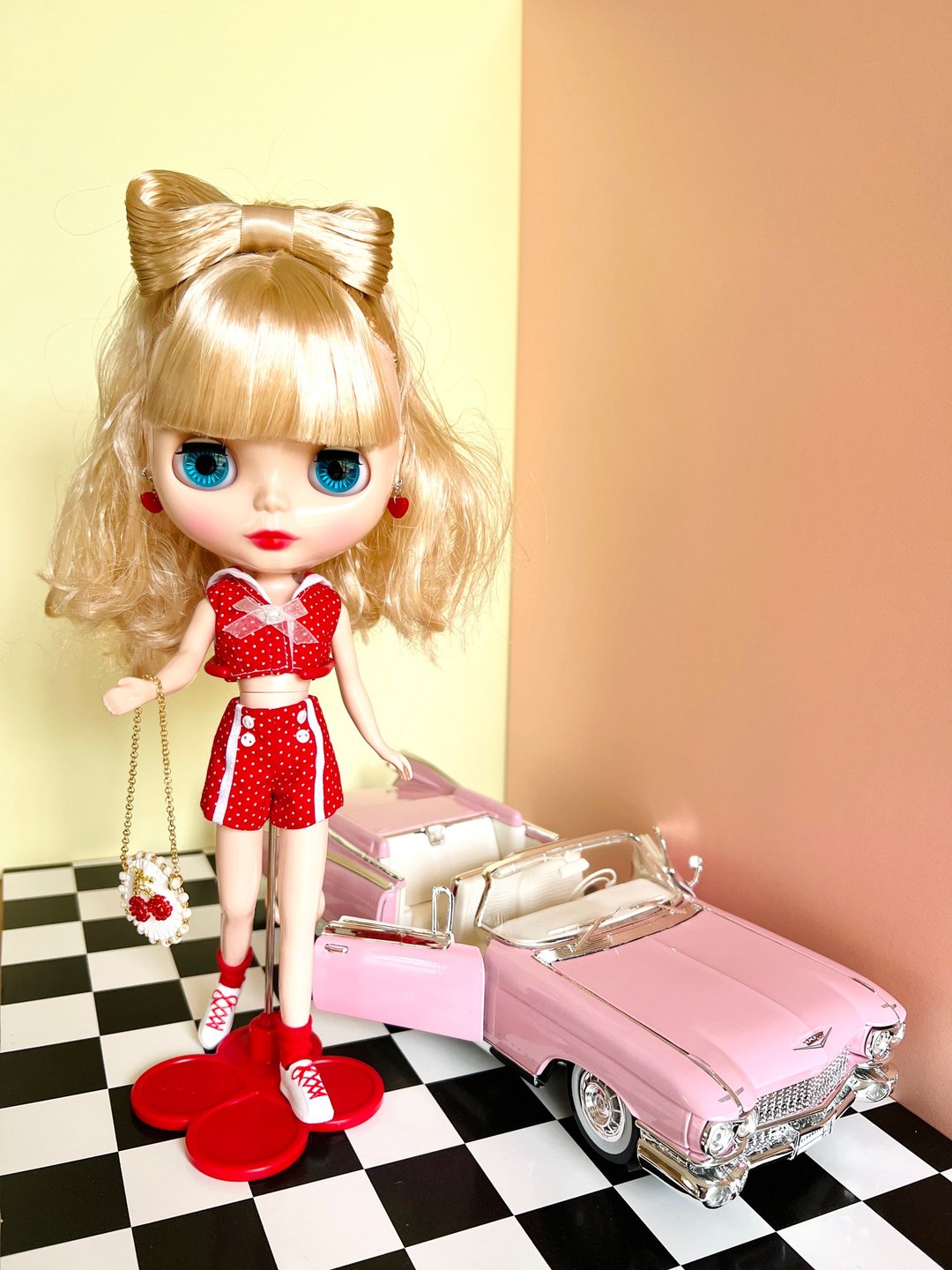 Blythe Licca Marine Style Set-up - 玩偶/公仔 - 棉．麻 红色