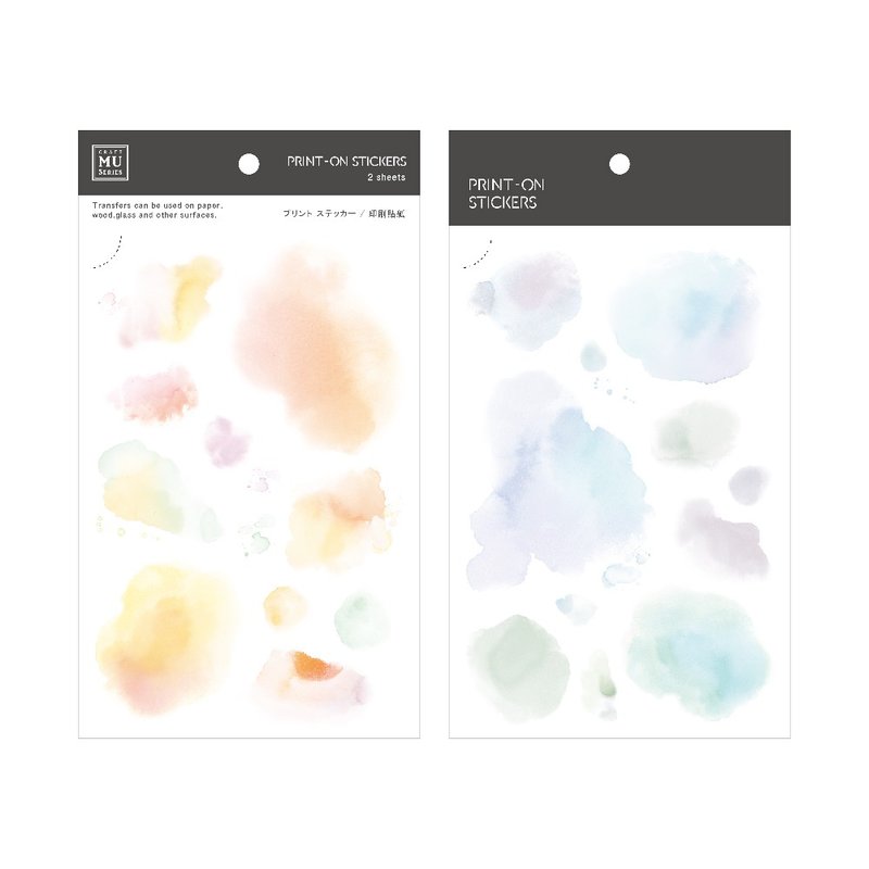 【Print-On Stickers 转印贴纸】no.113-曙暮日光薄彩 | 色彩系列 - 贴纸 - 其他材质 多色