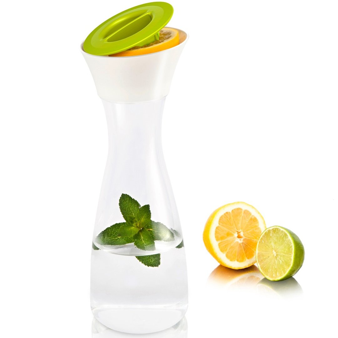 荷兰 Vacu Vin Press 榨汁过滤水瓶 (1L) 玻璃水壶 台湾制 - 厨房用具 - 玻璃 透明
