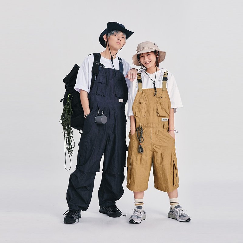 TopBasics 日系outdoor机能工装吊带裤 - 背带裤/连体裤 - 聚酯纤维 