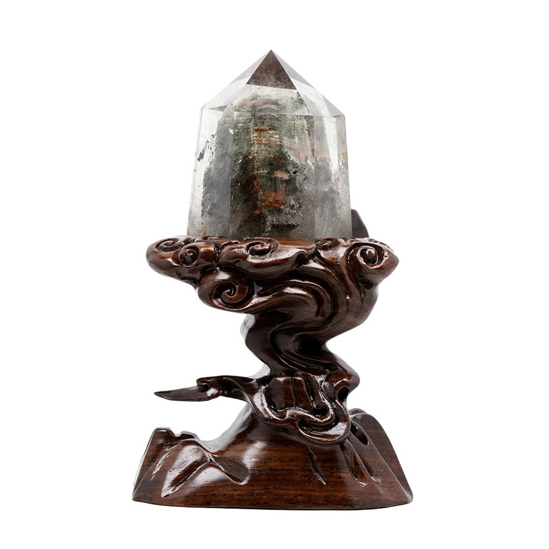 【正佳珠宝】绿幽灵 顶级异象晶柱 0.27kg 正财开运宝石 幽灵摆件 - 其他 - 半宝石 多色