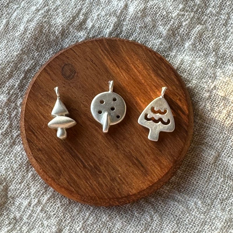 森林小树系列 项链 925银 - 项链 - 纯银 银色