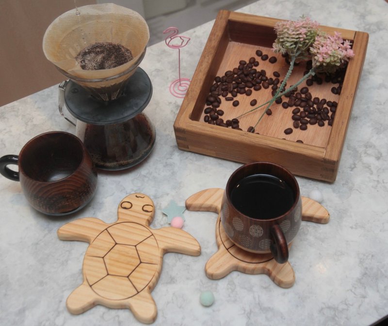 The Honu-海龟杯垫 - 杯垫 - 木头 
