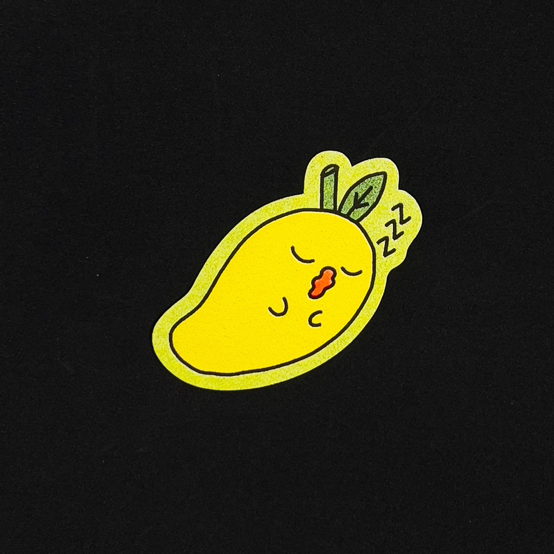 原创 Risograph 打欠芒果贴纸 - 贴纸 - 纸 