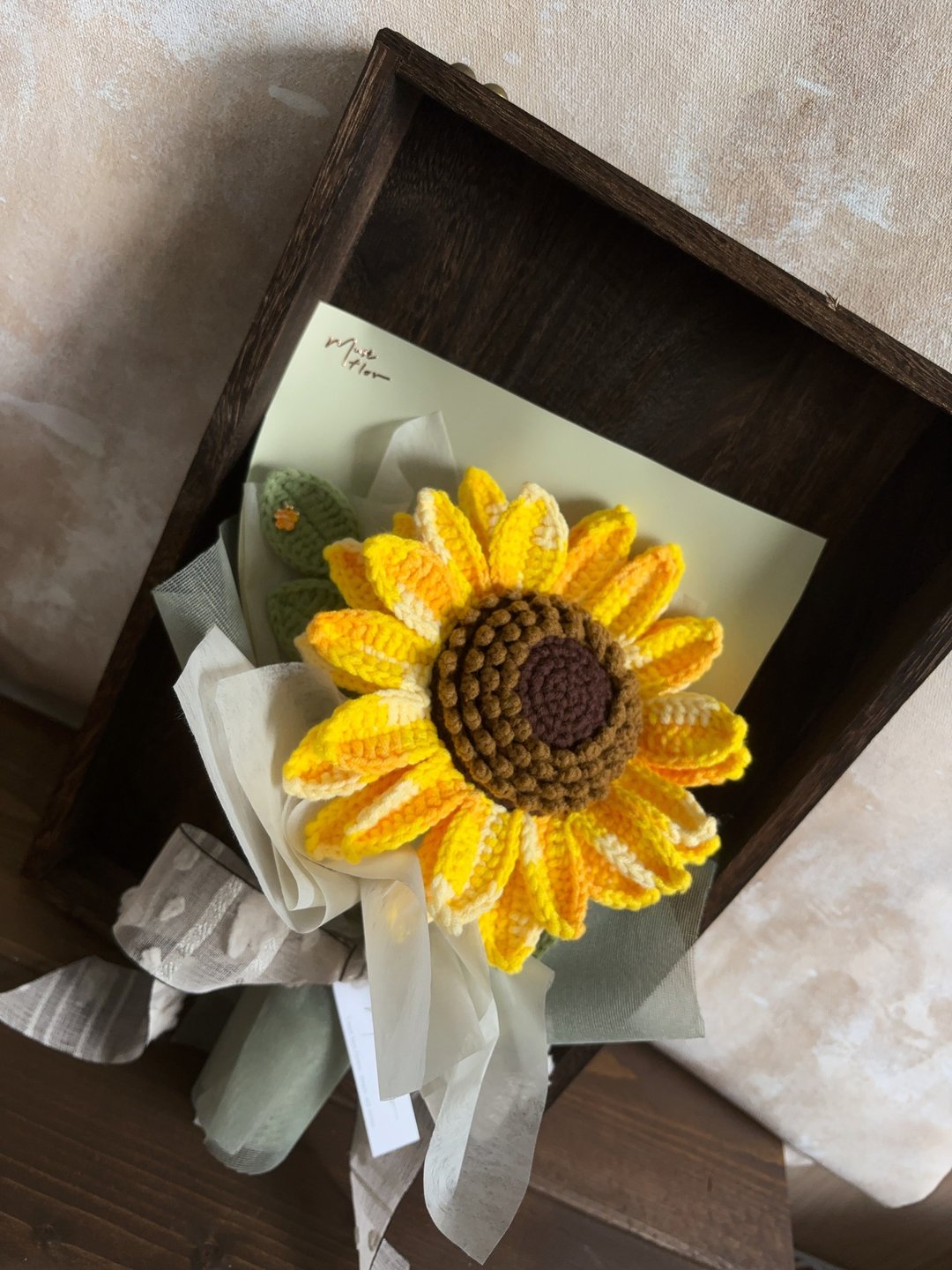 向日葵花束 Sunflower - 干燥花/捧花 - 棉．麻 黄色