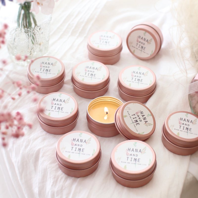 口袋蜡烛/大豆蜡烛旅行装/满月/弥月/婚礼礼物/圣诞节 - 蜡烛/烛台 - 其他材质 粉红色