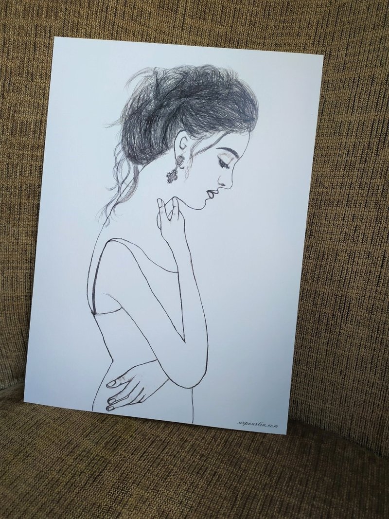 挂画/装饰画/海报/装饰画片/居家布置/手绘/Wall décor - 墙贴/壁贴 - 纸 白色