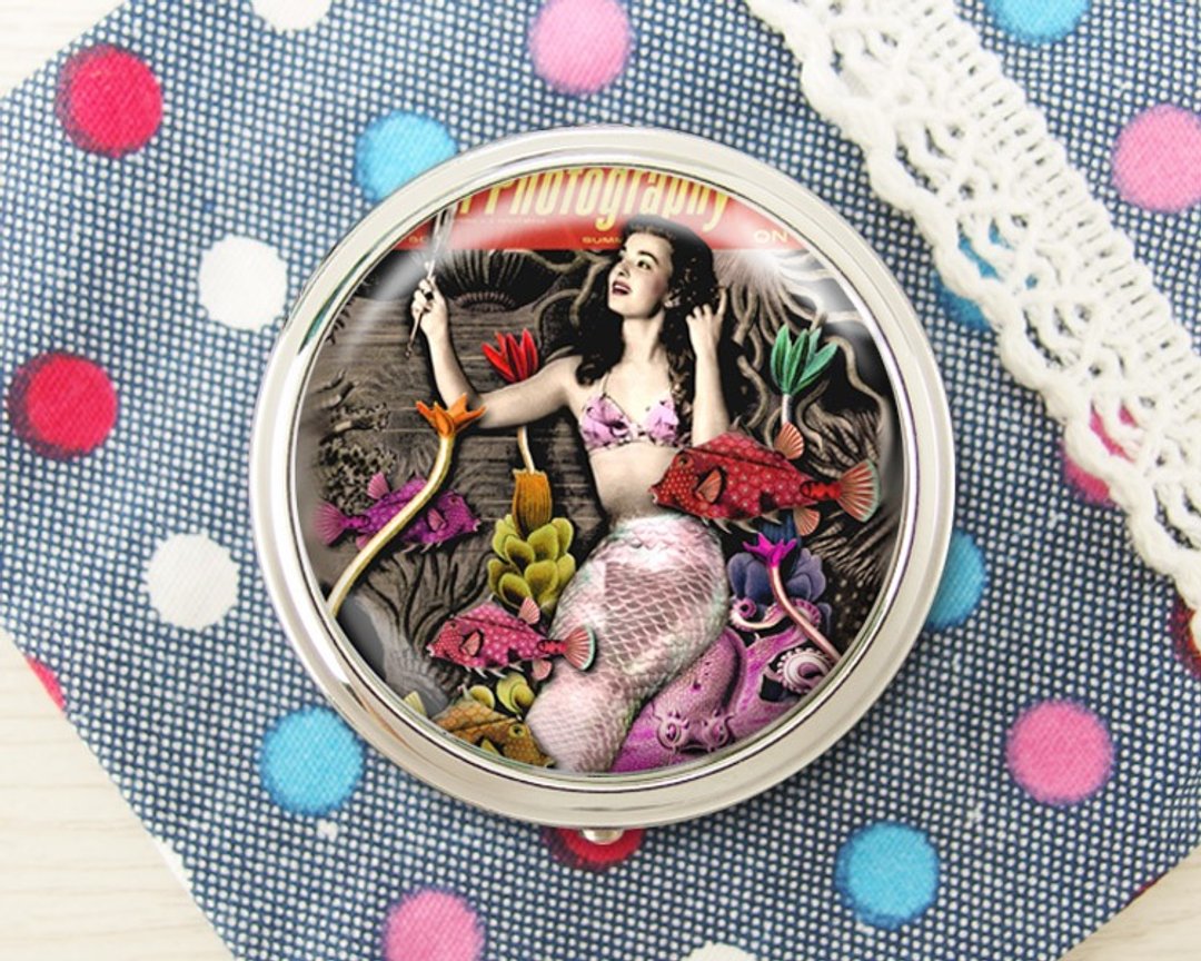蓝海美人鱼 - 饰品收纳盒/收纳用品/镜子盒【Special U Design】 - 收纳用品 - 其他金属 灰色