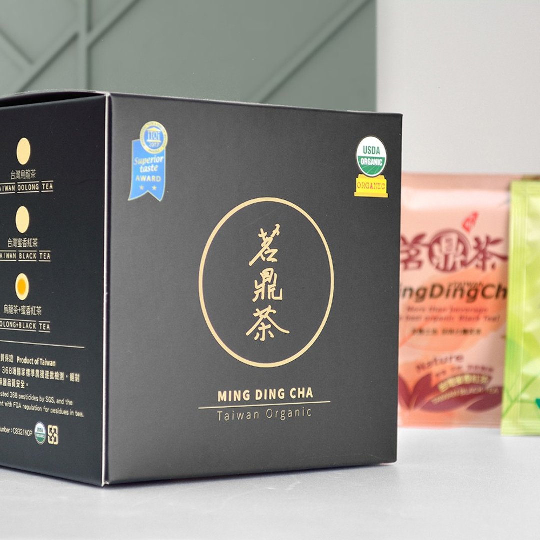 【比利时风味赏】茗鼎茶-台湾有机乌龙茶+台湾蜜香红茶 (茶包3g*8+7入) - 茶 - 植物．花 黑色