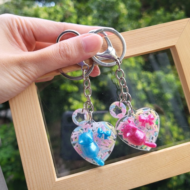 喵糖梦工场系列 甜心喵喵圈 - 钥匙链/钥匙包 - 树脂 