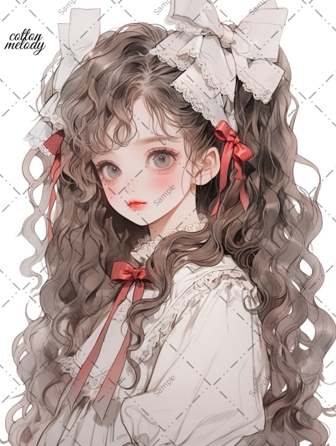 original sticker no.957 人物贴纸 原创贴纸 人物贴纸 女孩贴纸 原创人物贴纸 - 贴纸 - 纸 