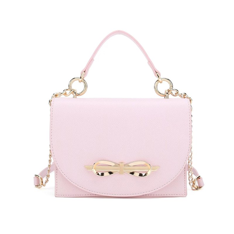 蝴蝶装饰侧背袋 - 侧背包/斜挎包 - 人造皮革 粉红色