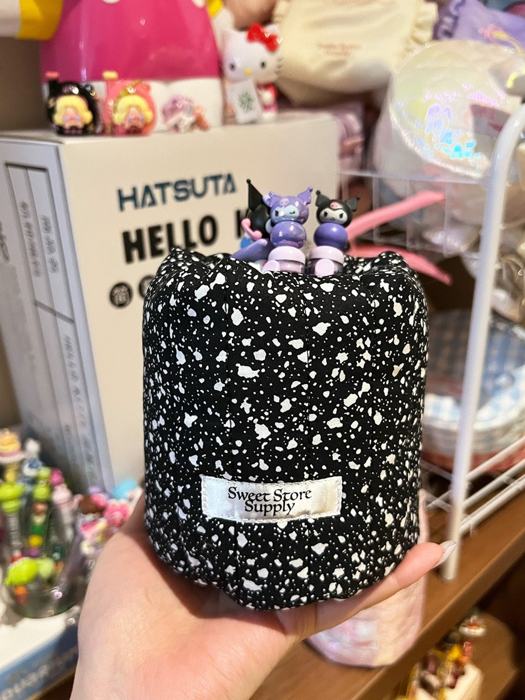 Sweetstore Supply 原创可爱*限量*黑色泼墨夹棉加厚化妆刷笔筒 - 笔筒/笔座 - 棉．麻 黑色