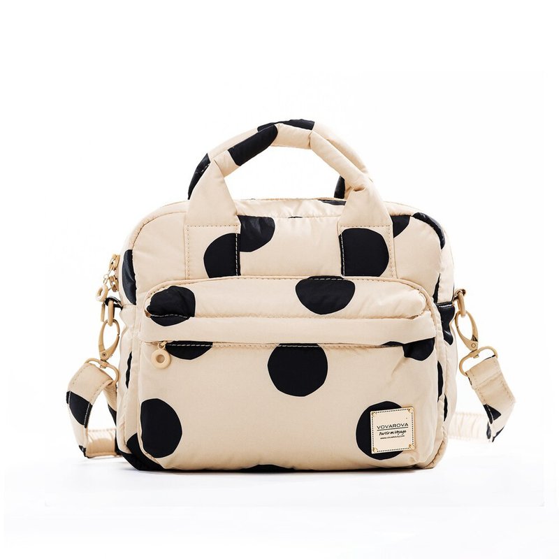 【背包系列】VOVAROVA 防泼水多WAY迷你后背包 - 珍珠奶茶色 - 后背包/双肩包 - 其他人造纤维 卡其色