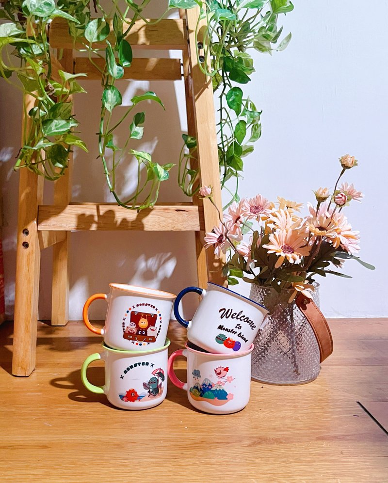 搪瓷杯 -四款 - 咖啡杯/马克杯 - 瓷 