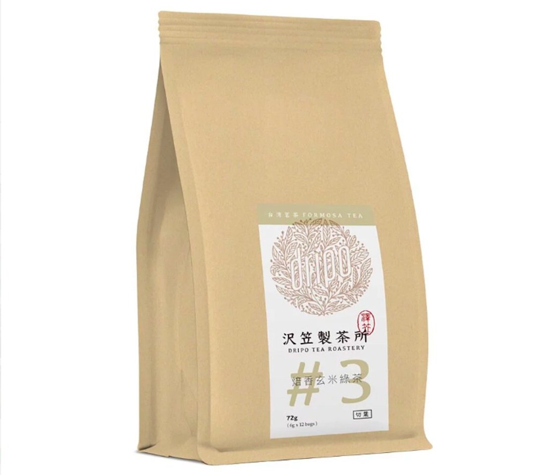 DRIPO沢笠制茶所 台湾茗茶 冷泡/热泡原叶茶包 #03 焙香玄米绿茶 - 茶 - 新鲜食材 