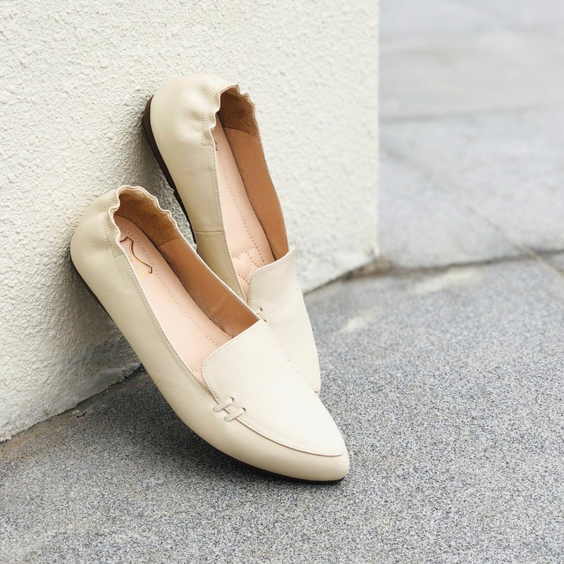 漫步蚵仔尖 乐福尖头休闲鞋 - 女款休闲鞋 - 真皮 多色