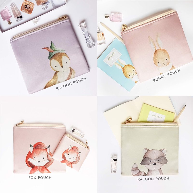 8pcs Personalised Pouch - 化妆包/杂物包 - 丝．绢 多色