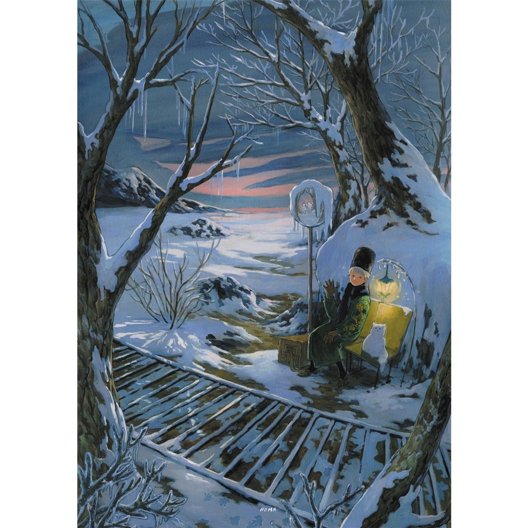 雪花园|诺玛 |韩国插画艺术纸海报A4|水彩 - 海报/装饰画/版画 - 纸 