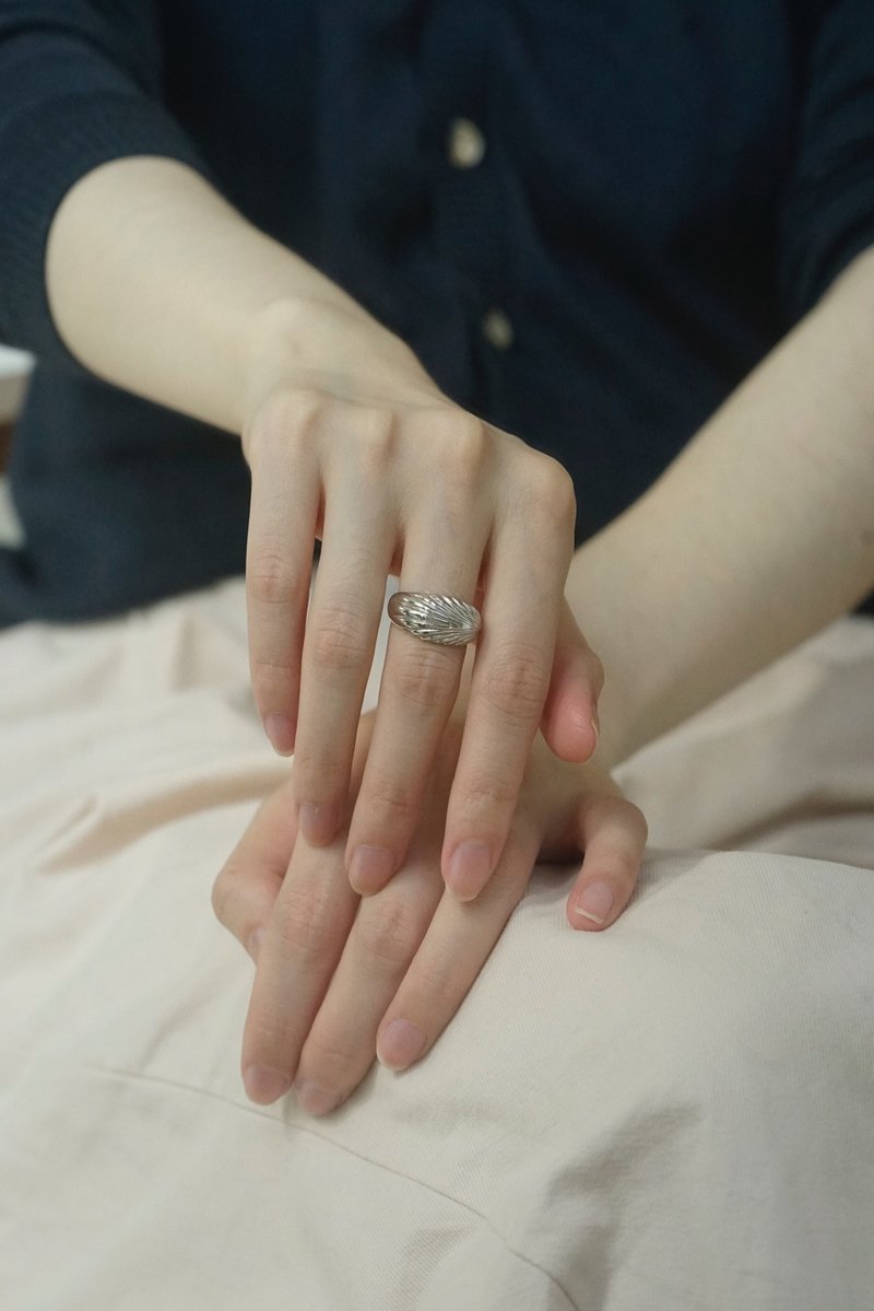 妳好, 瑪德蓮 古典戒指 银镀白金 優雅 復古 - 戒指 - 纯银 银色