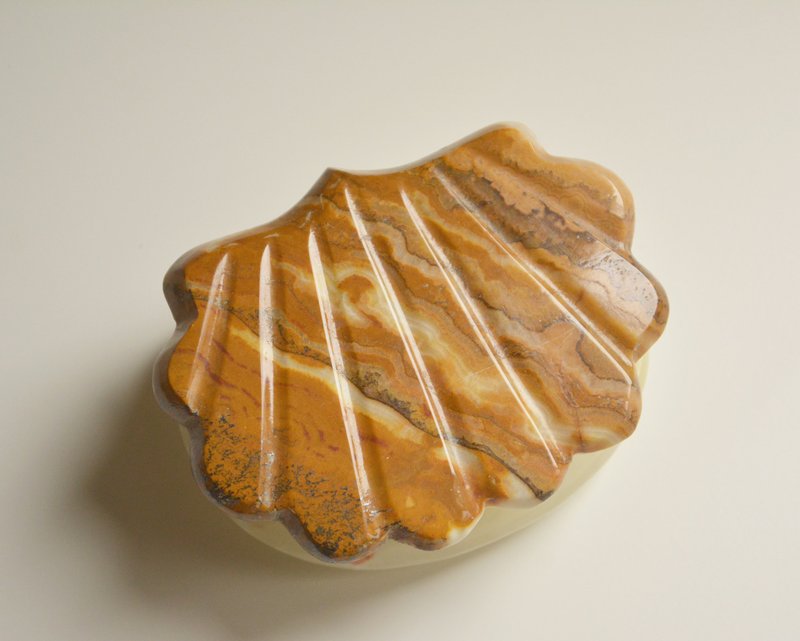 德国早期旧货 装饰贝壳收纳盒 - 摆饰 - 其他材质 咖啡色