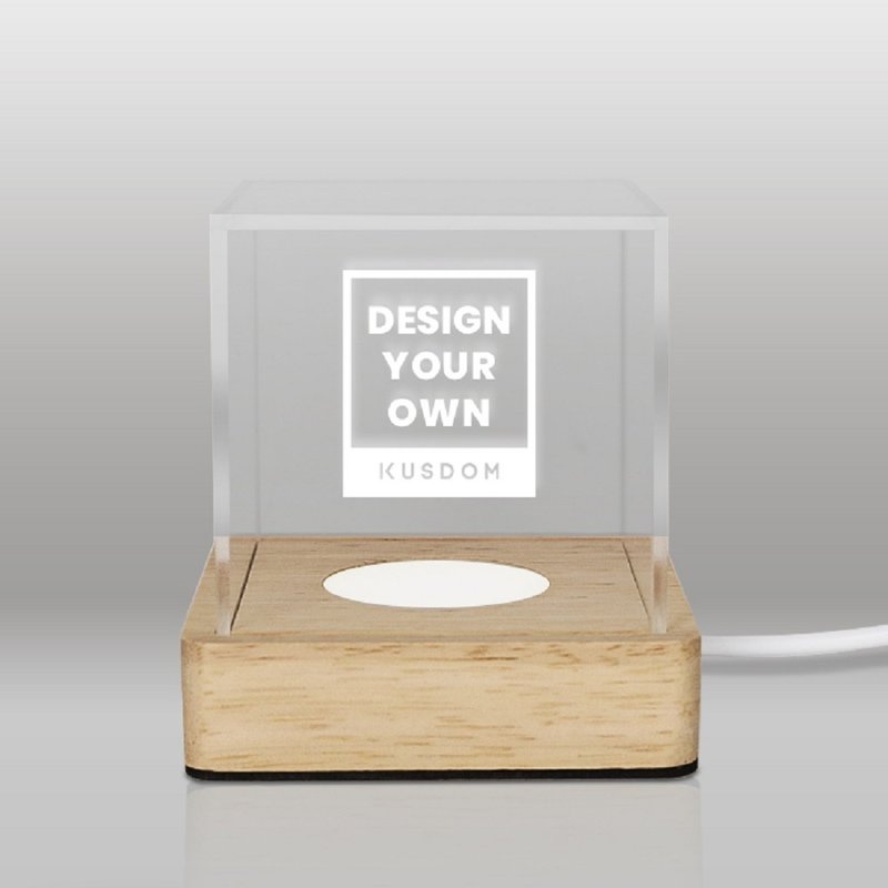 亚加力立体小夜灯摆件 - 灯具/灯饰 - 其他材质 白色