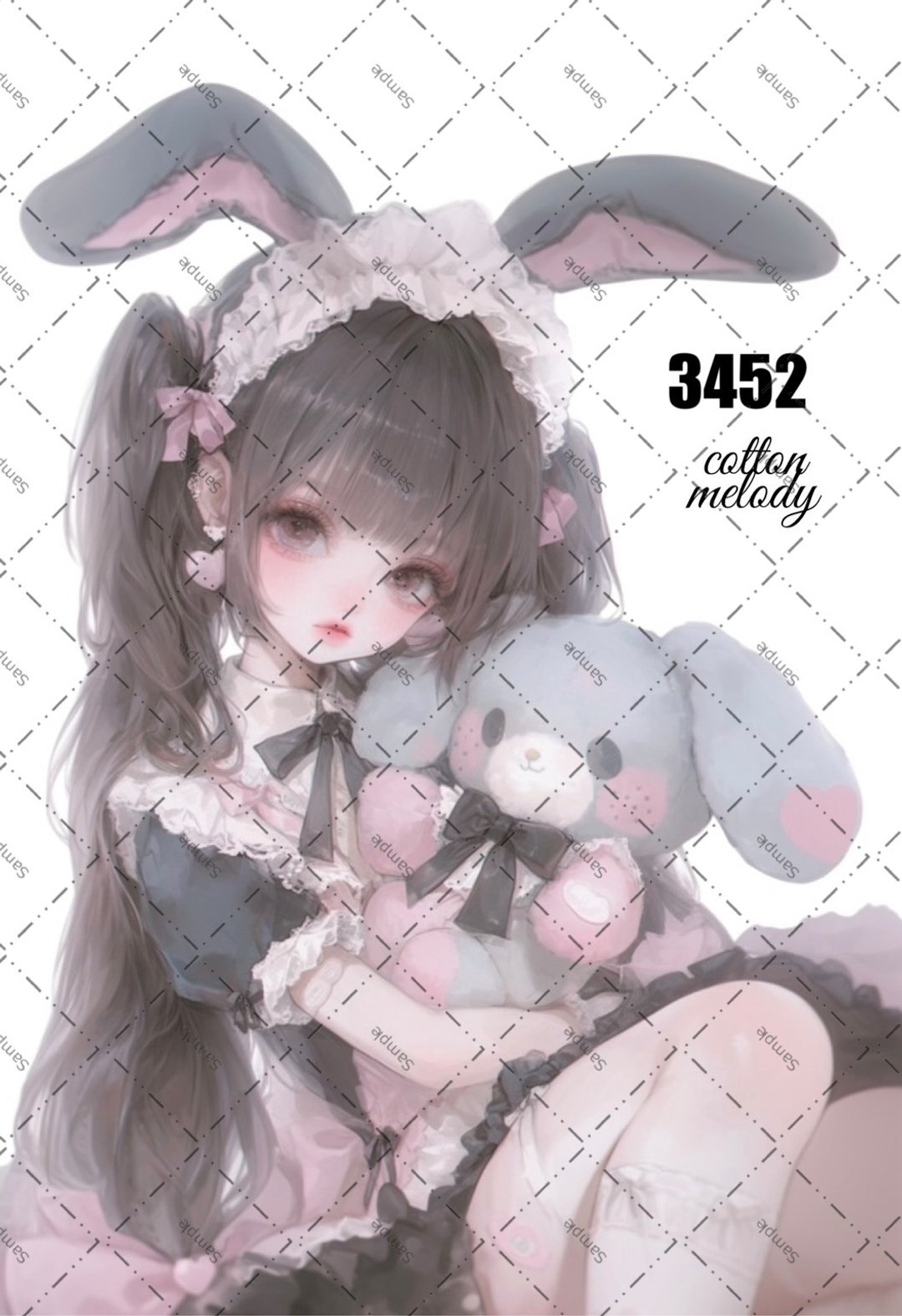 original sticker no.3452 人物贴纸 原创贴纸 原创人物贴纸 装饰贴纸 cotton melody - 贴纸 - 纸 