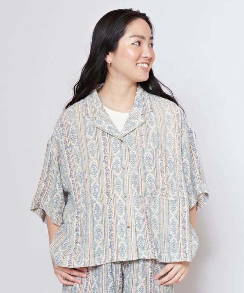 【热门预购】岛屿午后夏威夷女版开襟衬衫 (2色) 4ID-5216 - 女装衬衫 - 其他材质 