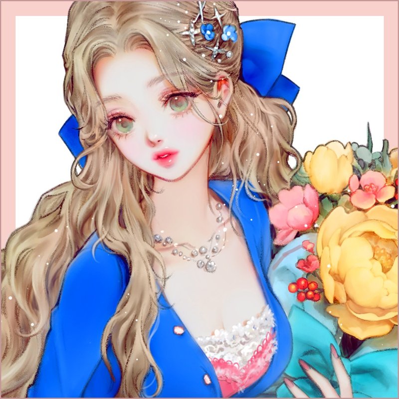 温蒂 - 贴纸 - 纸 蓝色