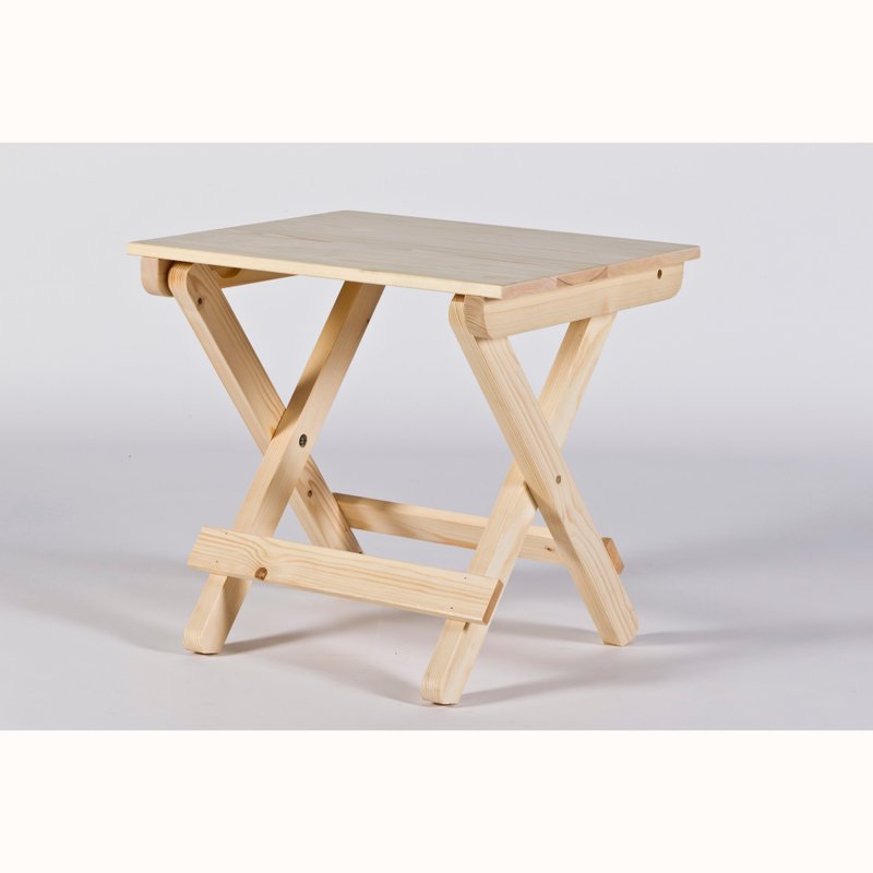 折叠桌 - 餐桌/书桌 - 木头 卡其色