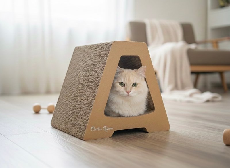 ( 塔塔系列 ) 大A | 台湾制造猫抓板 - 抓板/跳台 - 纸 