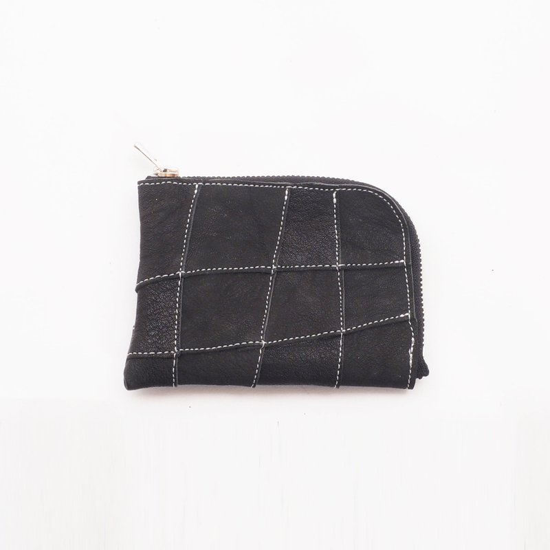 袋鼠皮钱包 黑色 / 零钱包 / 卡夹 / sw001bt - 零钱包 - 真皮 黑色