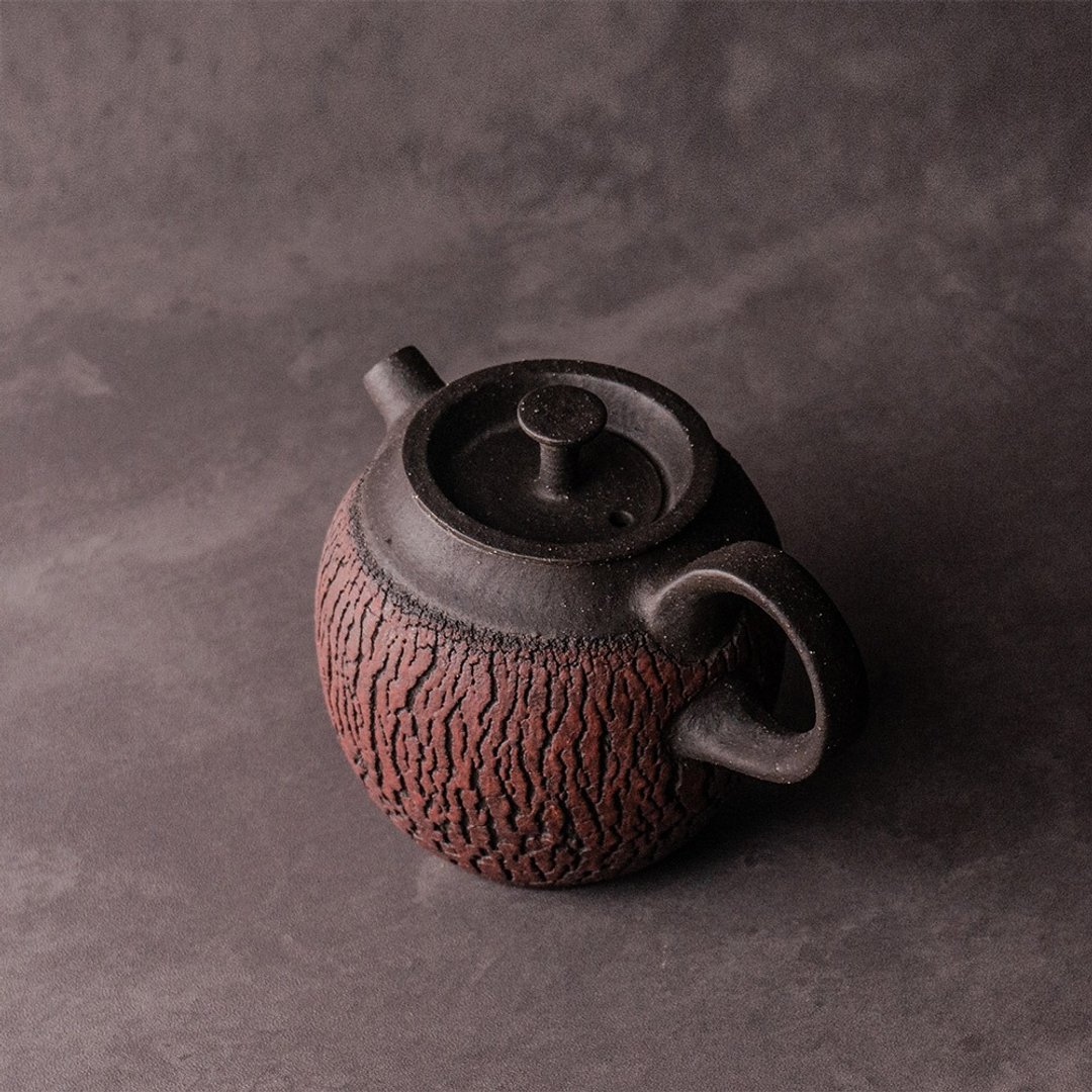 无我系列 - 承烟月梨茶器200ml - 茶具/茶杯 - 陶 咖啡色