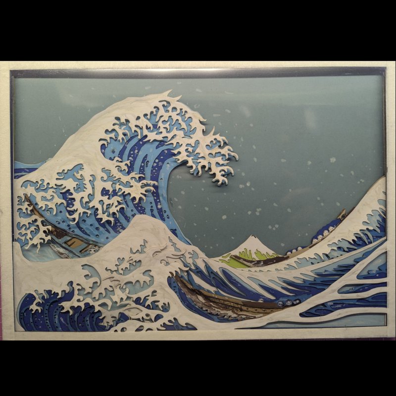 神奈川浪里 纸雕挂画 - 海报/装饰画/版画 - 纸 多色