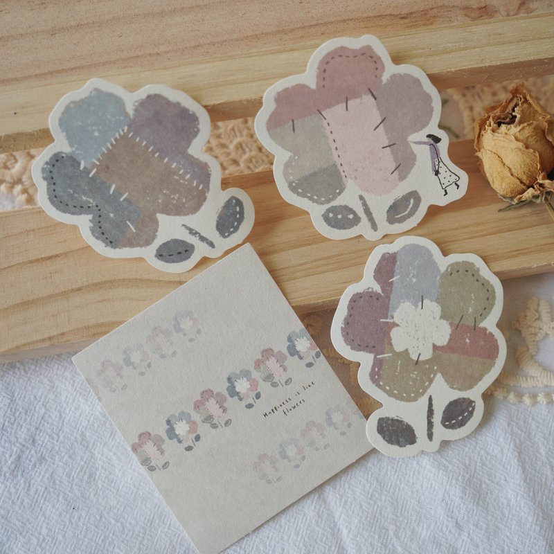 编织花 异形便签 - 便条纸/标签贴 - 纸 多色