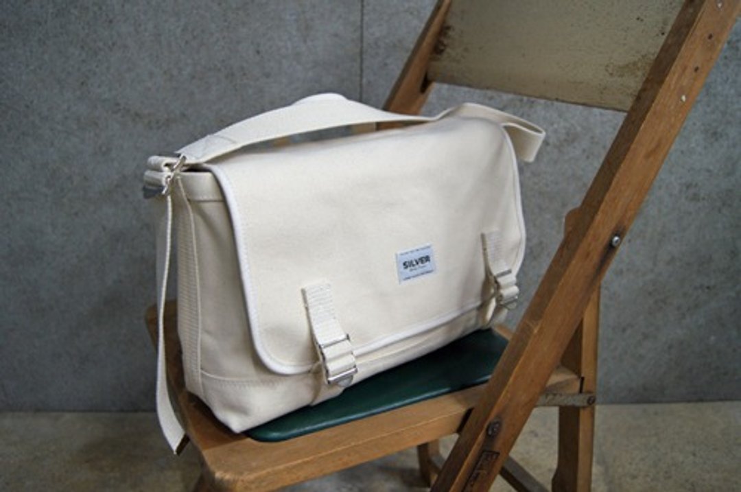 Shoulder bag DENVER - 侧背包/斜挎包 - 棉 白色