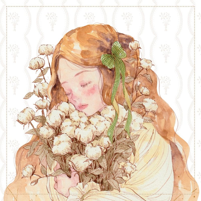 棉花女孩 - 贴纸 - 纸 