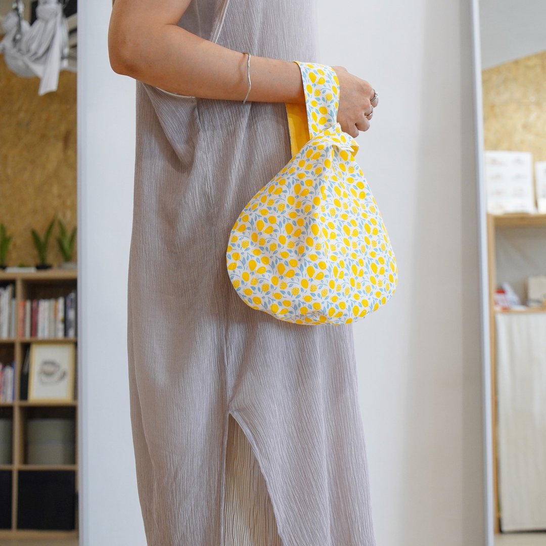 N.S.N.L. Lemon Mini Bag - 手提包/手提袋 - 棉 黄色
