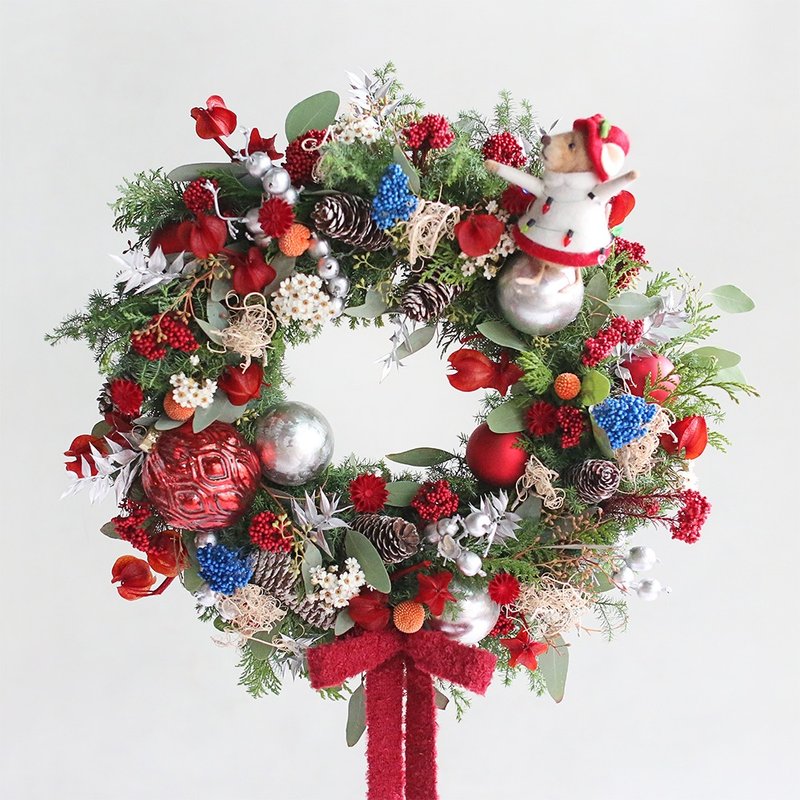 圣诞花圈 - 手作体验课程 - 植栽 - 植物．花 
