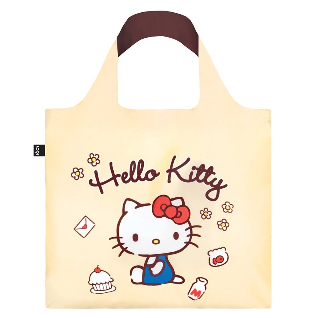 LOQI 购物袋-三丽鸥授权 (Hello Kitty 手绘 KT12) - 侧背包/斜挎包 - 聚酯纤维 多色
