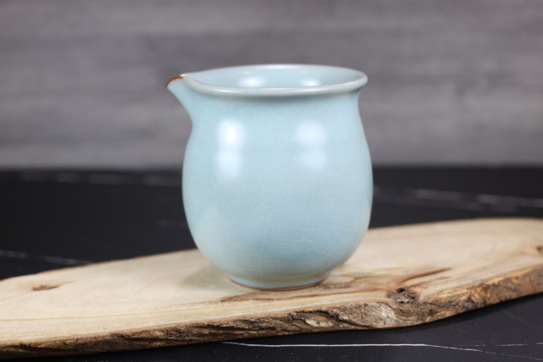 【沐春生活】300~340ml 汝窑 手拉坯 无把茶海 名家叶敏祥手作 - 茶具/茶杯 - 瓷 