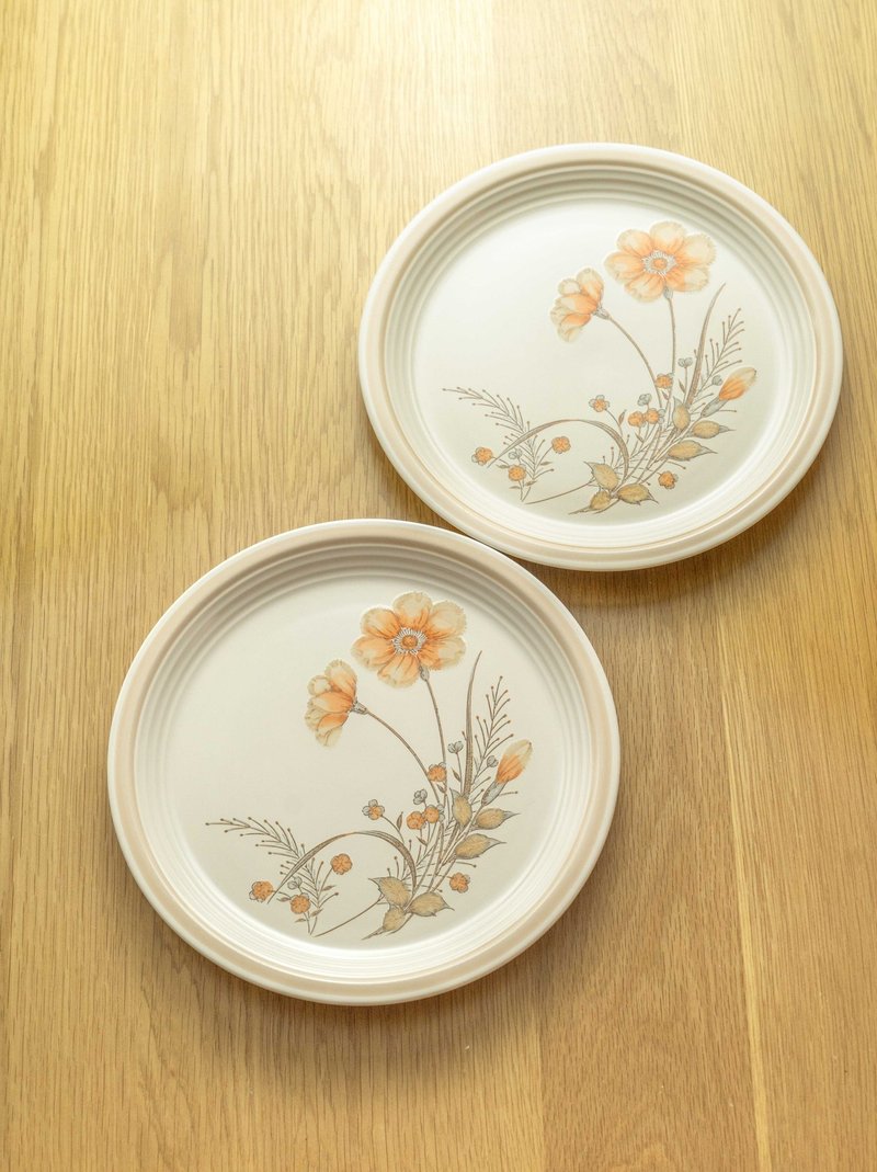 日本制 Genuine 27厘米炻器餐盘 全新未使用 台湾包邮 - 盘子/餐盘/盘架 - 陶 黄色