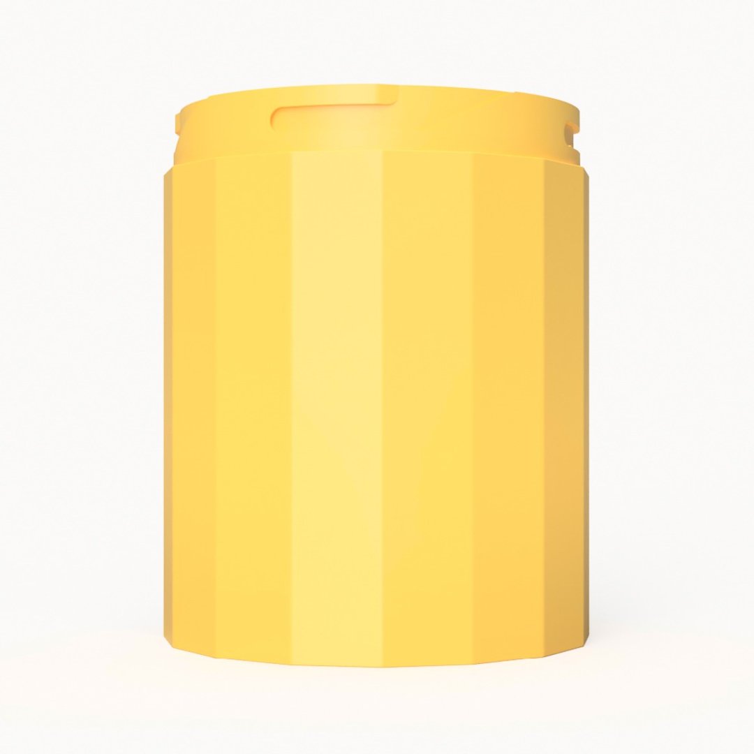 Wattle组件∣瓶身环节_直条纹_黄色 - 水瓶/水壶 - 塑料 黄色